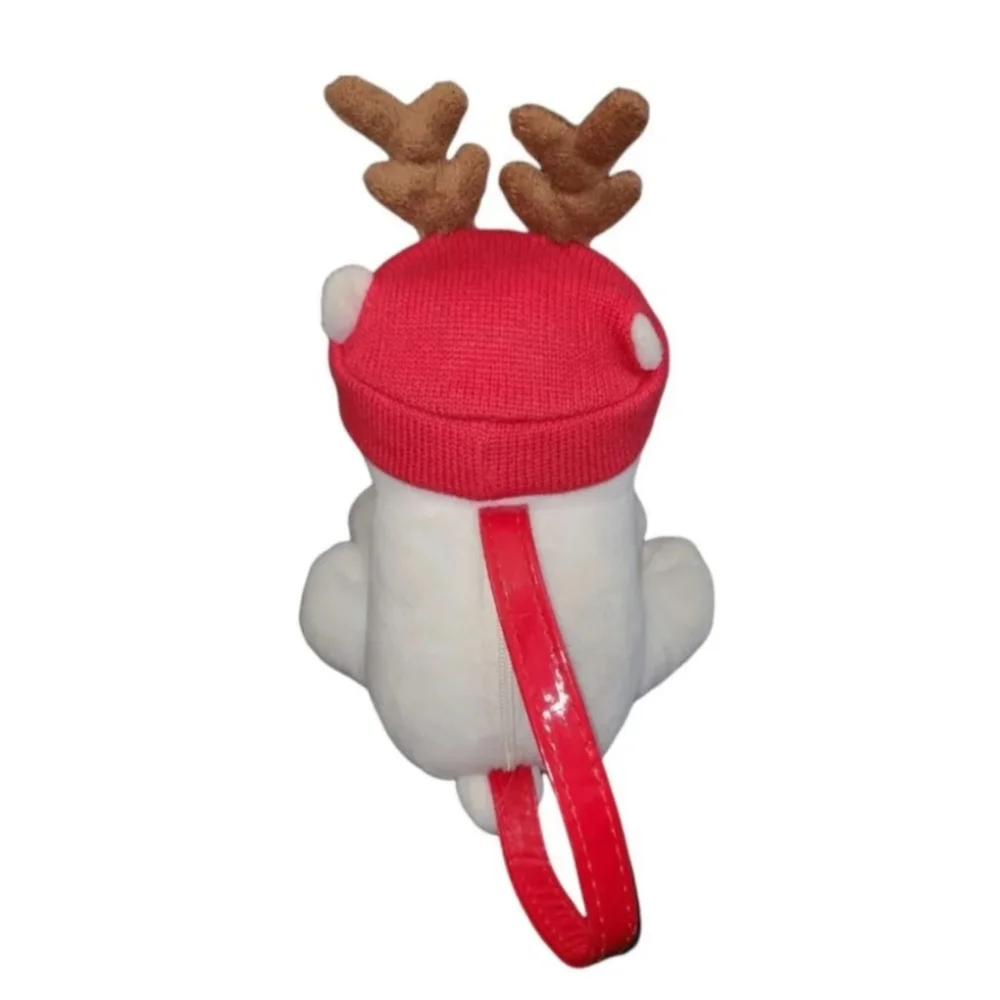 🦌🎄Gymboree Girls Holiday Christmas Plush Polar Bear Reindeer Purse Handbag🎄🦌